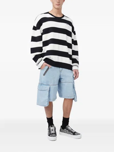 Gcds Denim Cargo Shorts