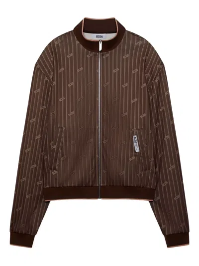 细条纹运动夹克