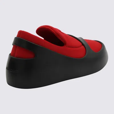 Ferragamo Two-tone Slip Ons In Neoprene And Rubber