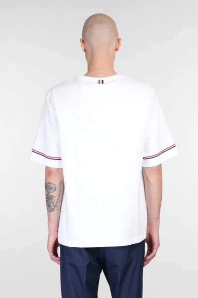 Thom Browne Rwb Stripe Cotton T-shirt