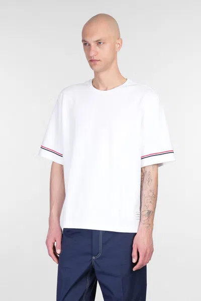 Thom Browne Rwb Stripe Cotton T-shirt