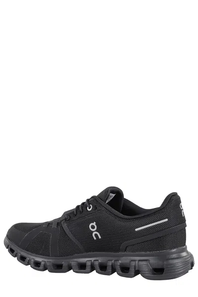 On Lightweight Black Running Sneakers With Breathable Mesh