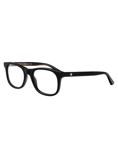 Montblanc Mb0386o Glasses In Black-black-transparent