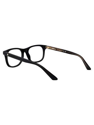 Montblanc Mb0386o Glasses In Black-black-transparent