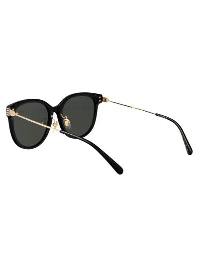 Gucci Black-gold-grey Recycled Acetate Sunglasses