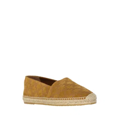 Celine Taillat Triomphe Suede Espadrilles Men In Brown