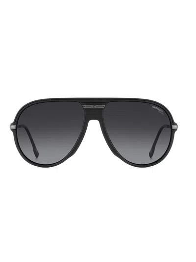 Carrera Matte Black Dark Ruthenium Injectate Sunglasses In Black