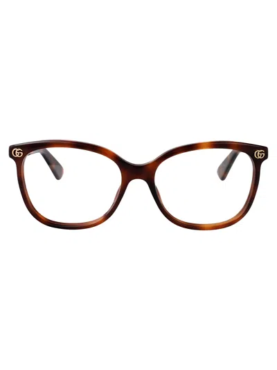Gucci Havana-havana-transparent Recycled Acetate Glasses