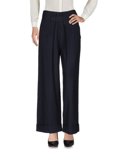 Band Of Outsiders Casual Trousers In Dark Blue