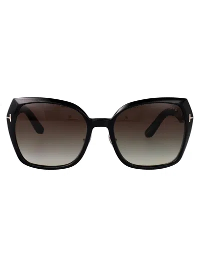 Tom Ford Plum Sunglasses In Black