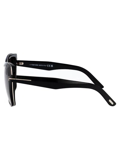 Tom Ford Plum Sunglasses In Black