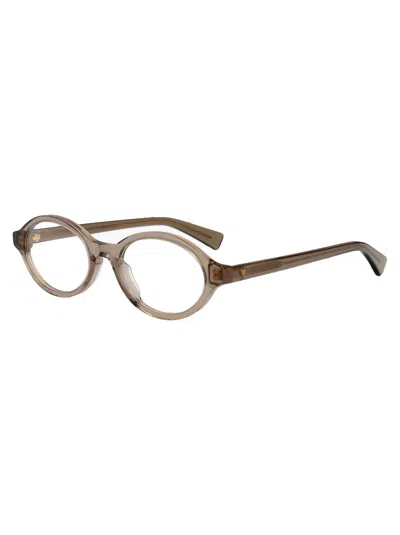 Bottega Veneta Brown-brown-transparent Acetate Glasses