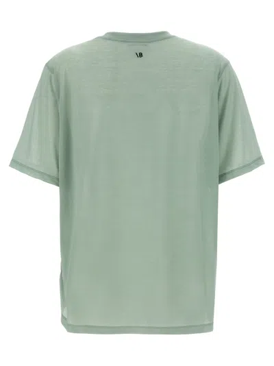 Victoria Beckham Embroidered Logo Crew Neck T-shirt In Green