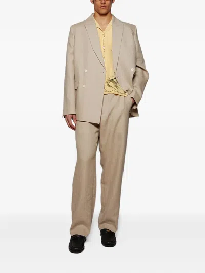 Bode Side-strap Linen Trousers