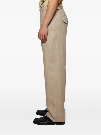 Bode Side-strap Linen Trousers