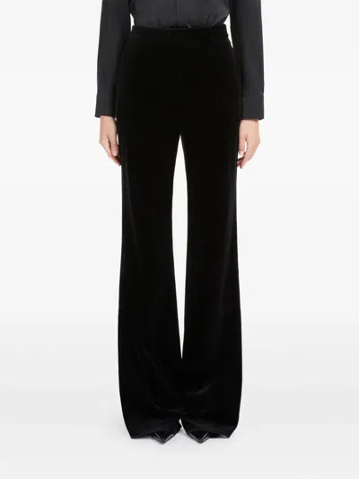 Max Mara Cropped Slim-fit Twill Pants With Mid-rise Waist