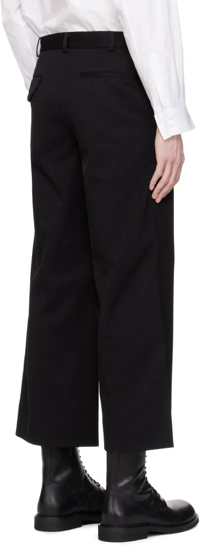 Comme Des Garçons Tailored Trousers With Functional Pockets And Loops In Black
