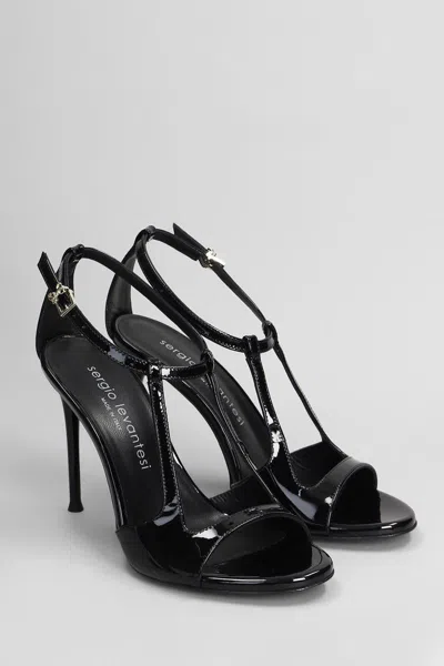 Sergio Levantesi Ryana Black Heeled Sandals In Black
