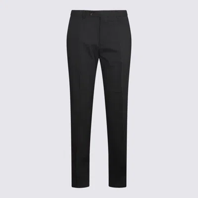 Mm6 Maison Margiela Black Virgin Wool Blend Pants