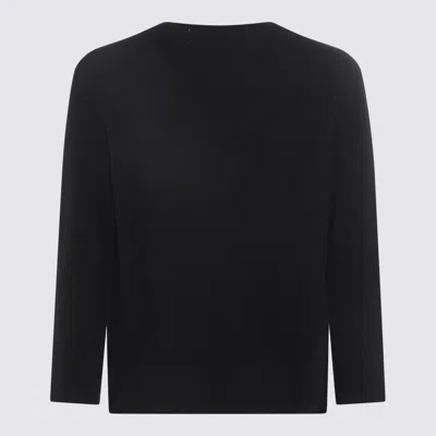 Comme Des Garçons Play Black Layered Double Heart Long Sleeve T-shirt