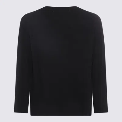 Comme Des Garçons Play Black Layered Double Heart Long Sleeve T-shirt