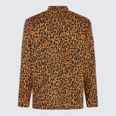 Palm Angels Cheetah Track Shirt And Blouse Multicolor