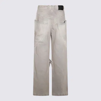 Attico The  Grey Cotton Denim Jeans
