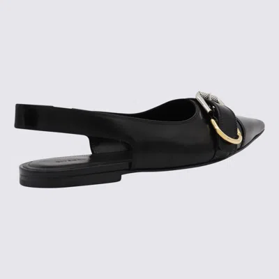 Givenchy Voyou Slingback Ballerina Flat With Pointed Toe In Black