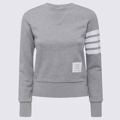 Thom Browne Womens Classic Sweatshirt In Classic Loop With Engineered 4 Bar