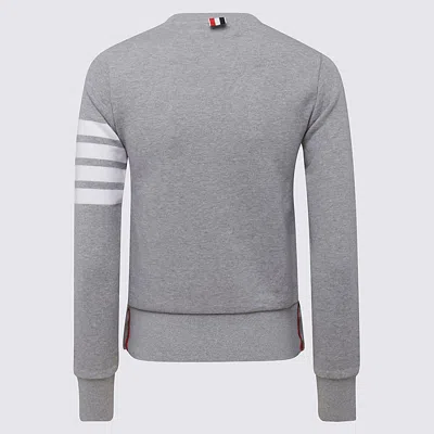 Thom Browne Womens Classic Sweatshirt In Classic Loop With Engineered 4 Bar