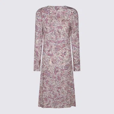 Isabel Marant Étoile Printed Paisley Knot Detail V-neck Midi Dress