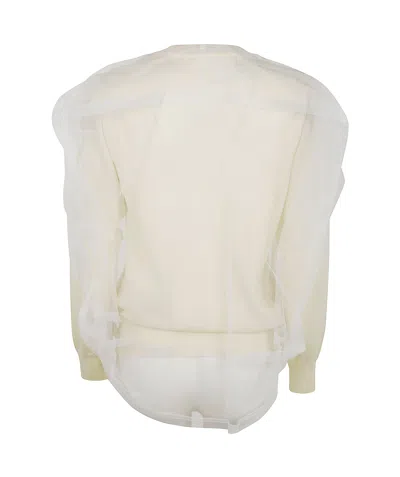 Comme Des Garçons Sheer Overlay Mesh Pullover