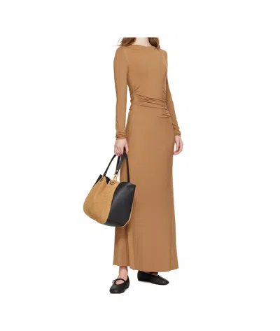 Rag & Bone Khaki Luca Draped Maxi Dress