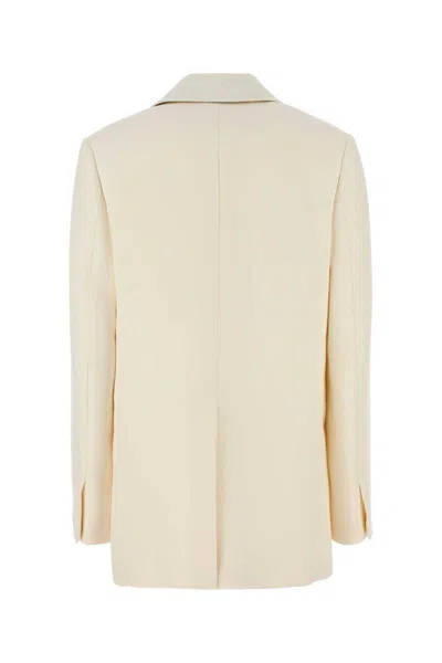 Fendi Wool Blend Blazer With Flap Pockets