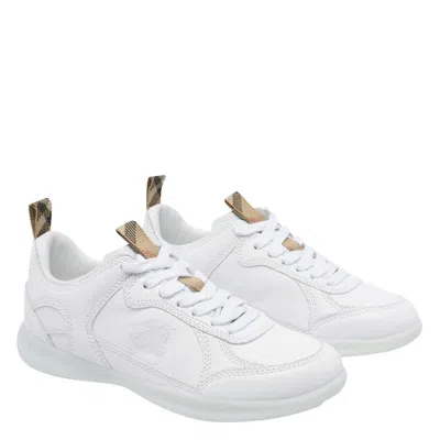 Burberry Matrix Sneakers In White
