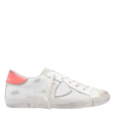 Philippe Model Prsx Distressed-effect Panelled Sneakers