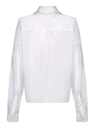 Quira Wrap-style Shirt With Detailing And Fit In White
