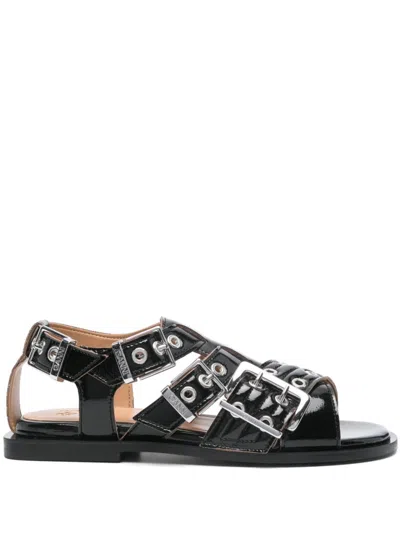Ganni Women's Feminine Buckle Sandals