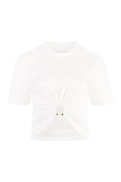 Shop Rabanne Cotton Crew-neck T-shirt