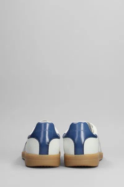 Santoni Dbs Leather And Suede Sneakers