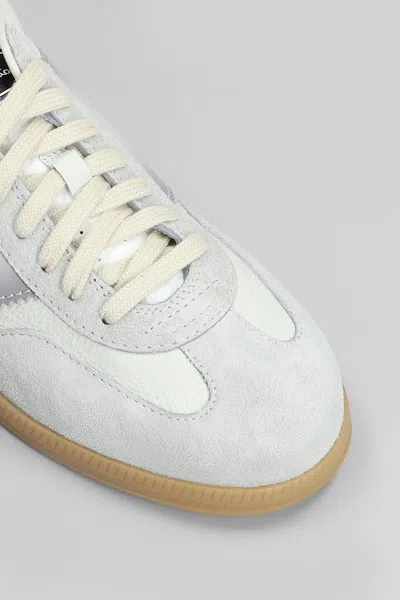 Santoni Dbs Leather And Suede Sneakers