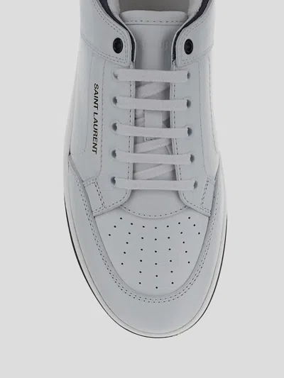Saint Laurent Low-top Sneakers With Contrast Heel Tab