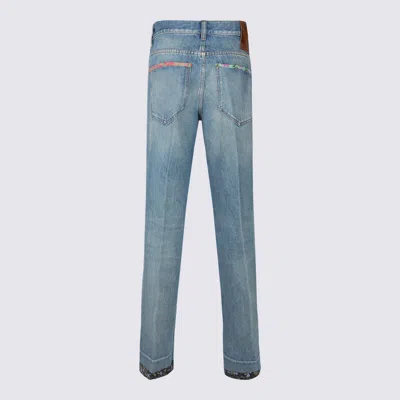 Valentino Straight-fit Denim Pants With Colorful Embellishments