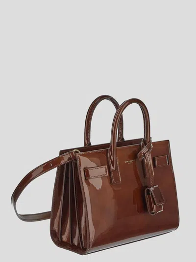 Saint Laurent Sac De Jour Nano Top-handle Bag In Patent Leather
