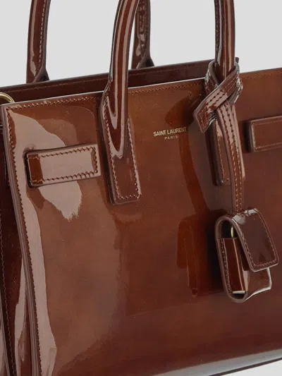 Saint Laurent Sac De Jour Nano Top-handle Bag In Patent Leather
