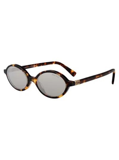 Miu Miu 0mu 04zs 21c40o Havana Mahogany Sunglasses
