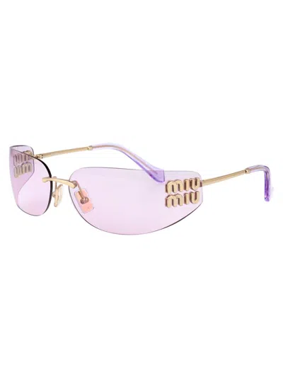 Miu Miu Eyewear Rectangular Frame Sunglasses