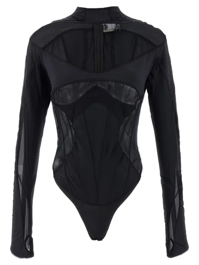 Mugler Layered Bodysuit Fitted Silhouette