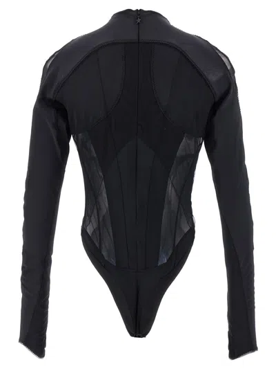 Mugler Layered Bodysuit Fitted Silhouette