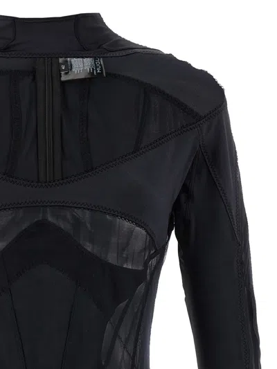 Mugler Layered Bodysuit Fitted Silhouette